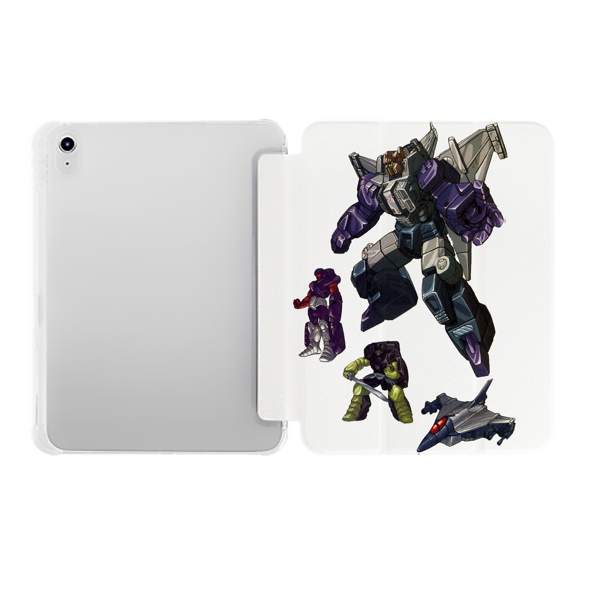 （画像用）  IPad ケース ペン収納付き 三つ折りスタンド PUレザー×シリコン 対応機種9.5/10.5/10.9インチ